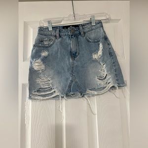 Hollister Hi-Rise Jean Skirt
